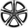 Mercedes 5 Spoke [253-18] Gloss Black with High Sheen Wheel Img 1