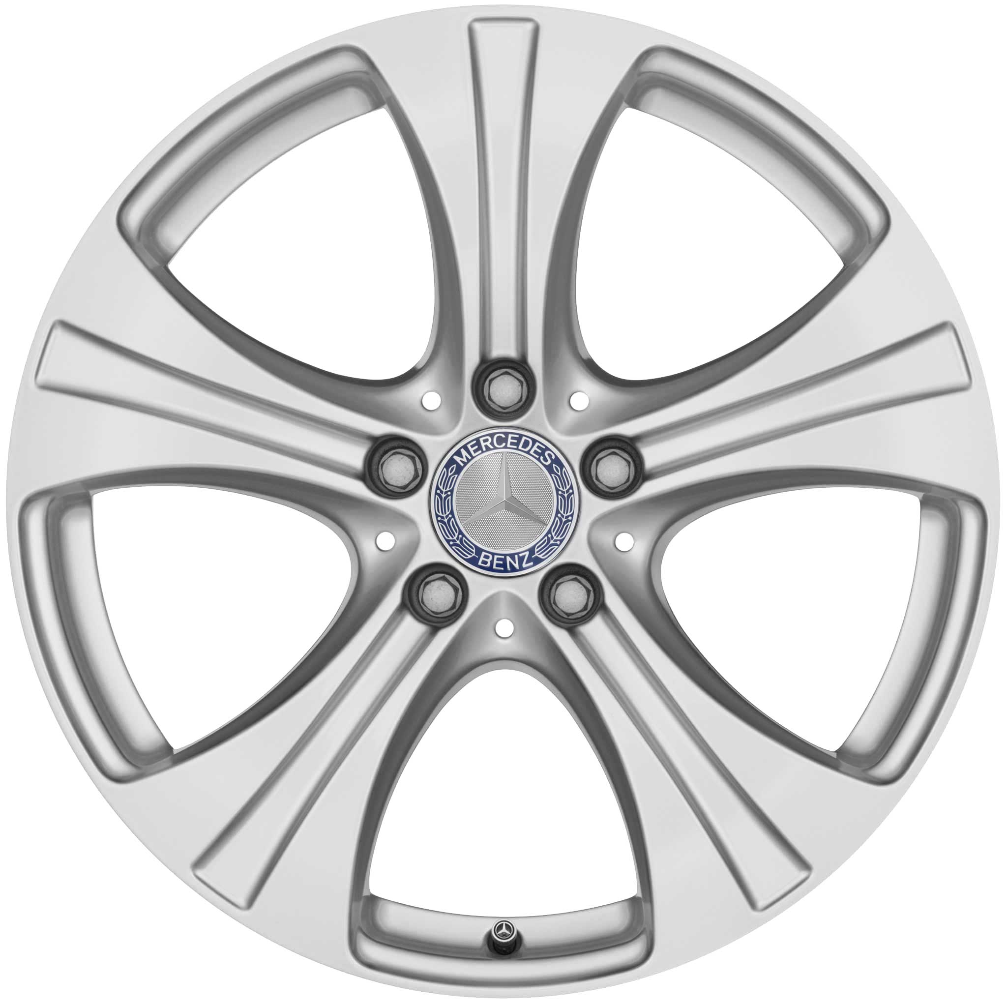 Mercedes 5 Spoke [253-18] Vanadium Silver Alloy Wheel Product Image #1