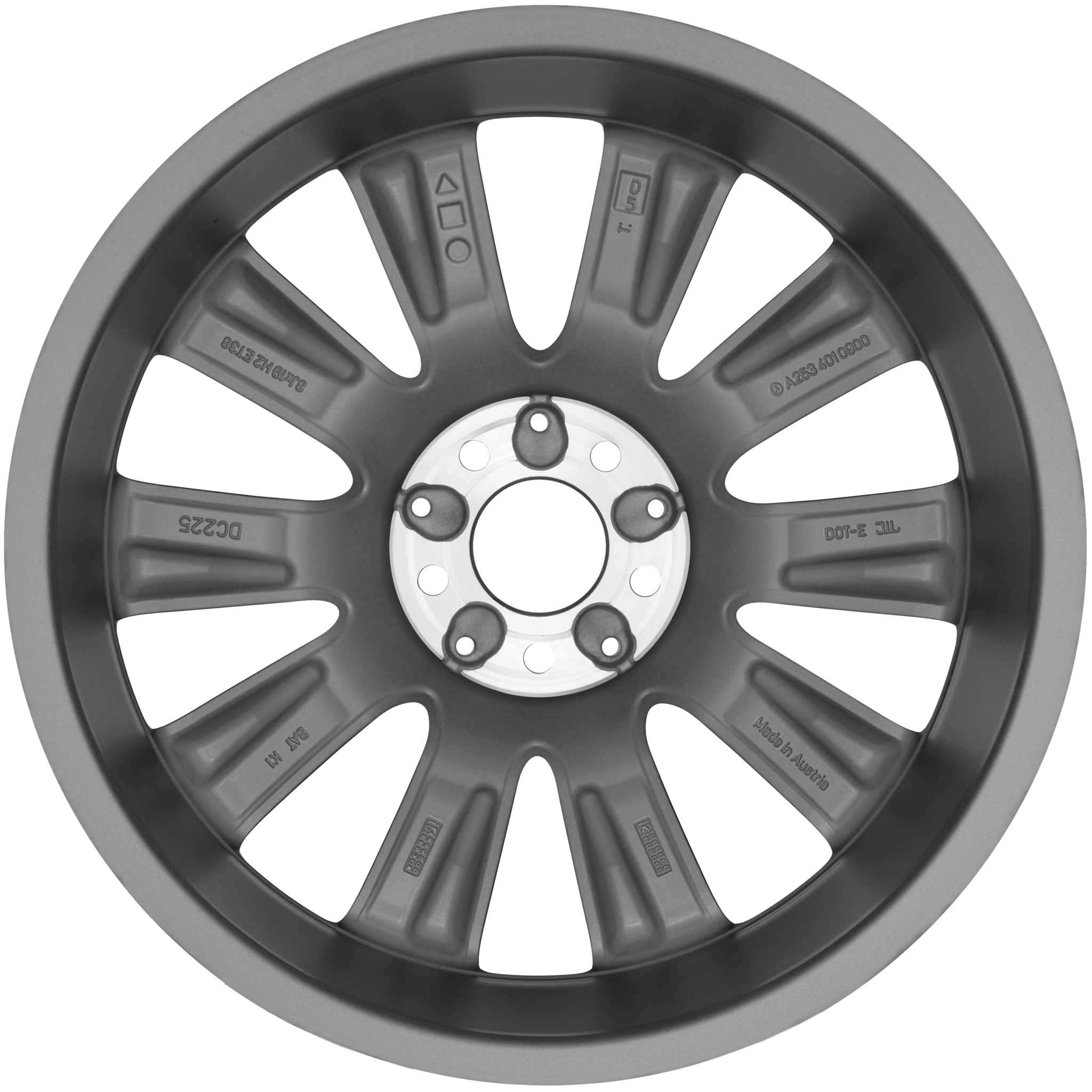 Mercedes 10 Spoke [253-19] Matt Himalaya Grey Alloy Wheel Product Image #3