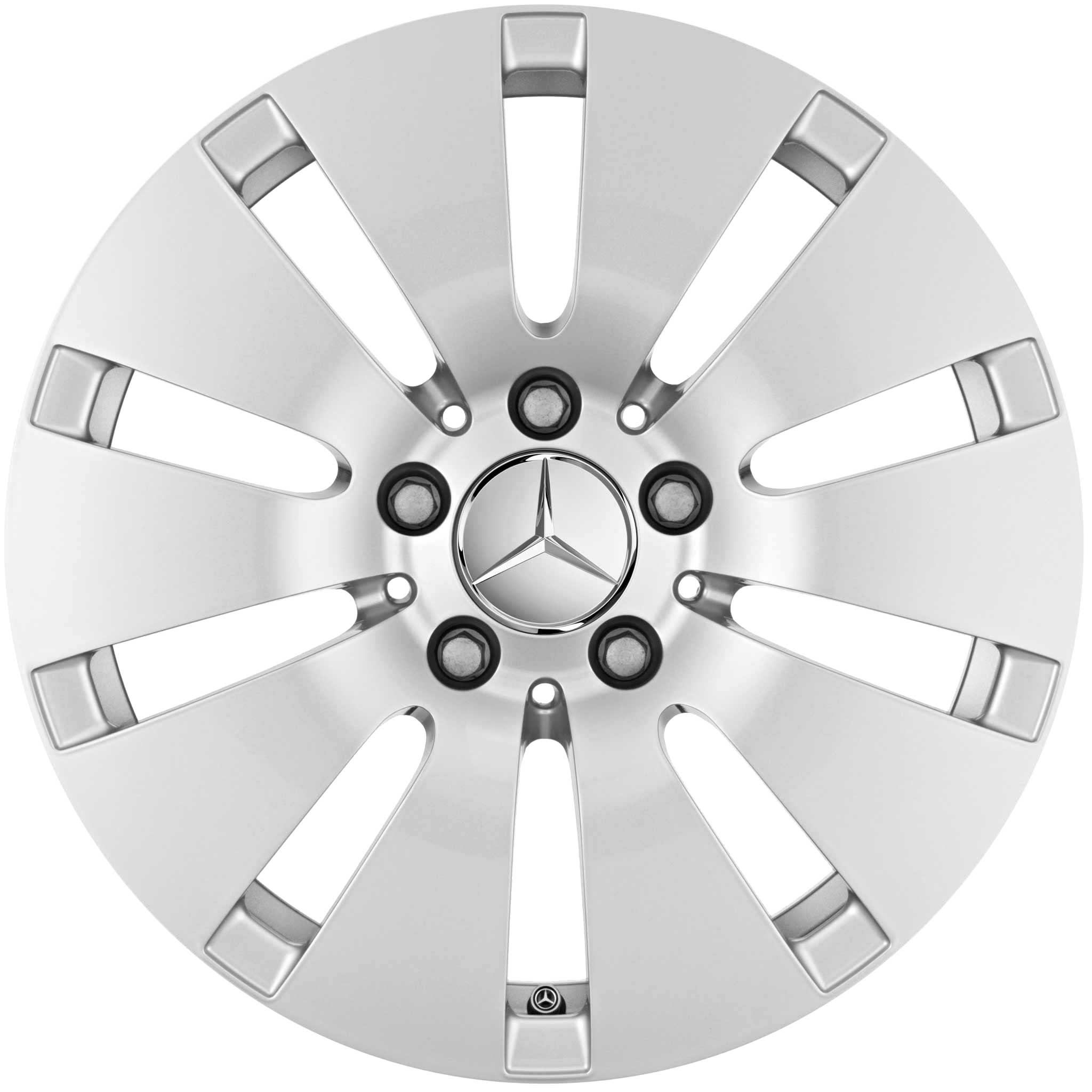 Mercedes 10 Hole [253-18] Vanadium Silver Alloy Wheel Product Image #1