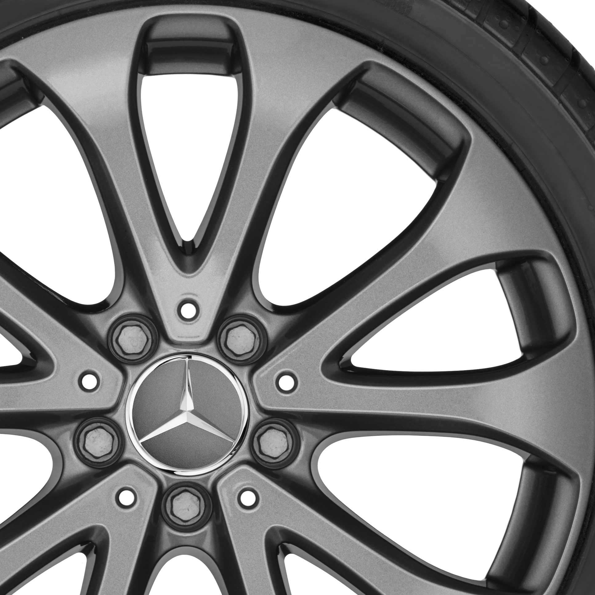 Mercedes 5 Twin Spoke [253-18] Himalaya Grey Alloy Wheel Product Image #2
