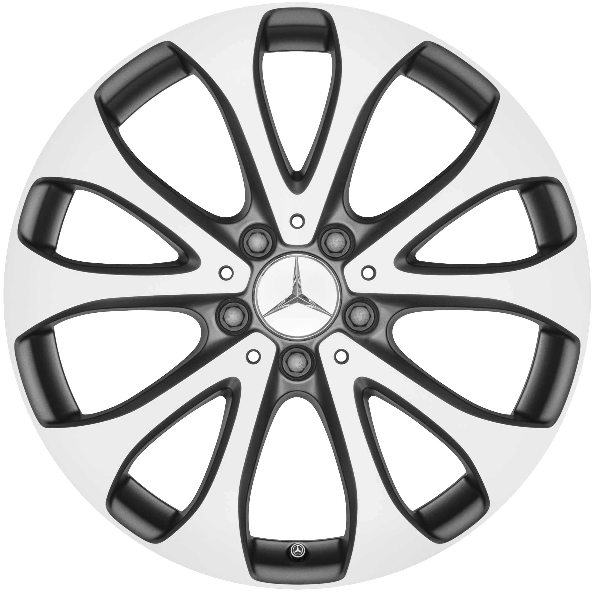 Mercedes 5 Twin Spoke [253-18] Matt Himalaya Grey with High Sheen Alloy Wheel Product Image #1