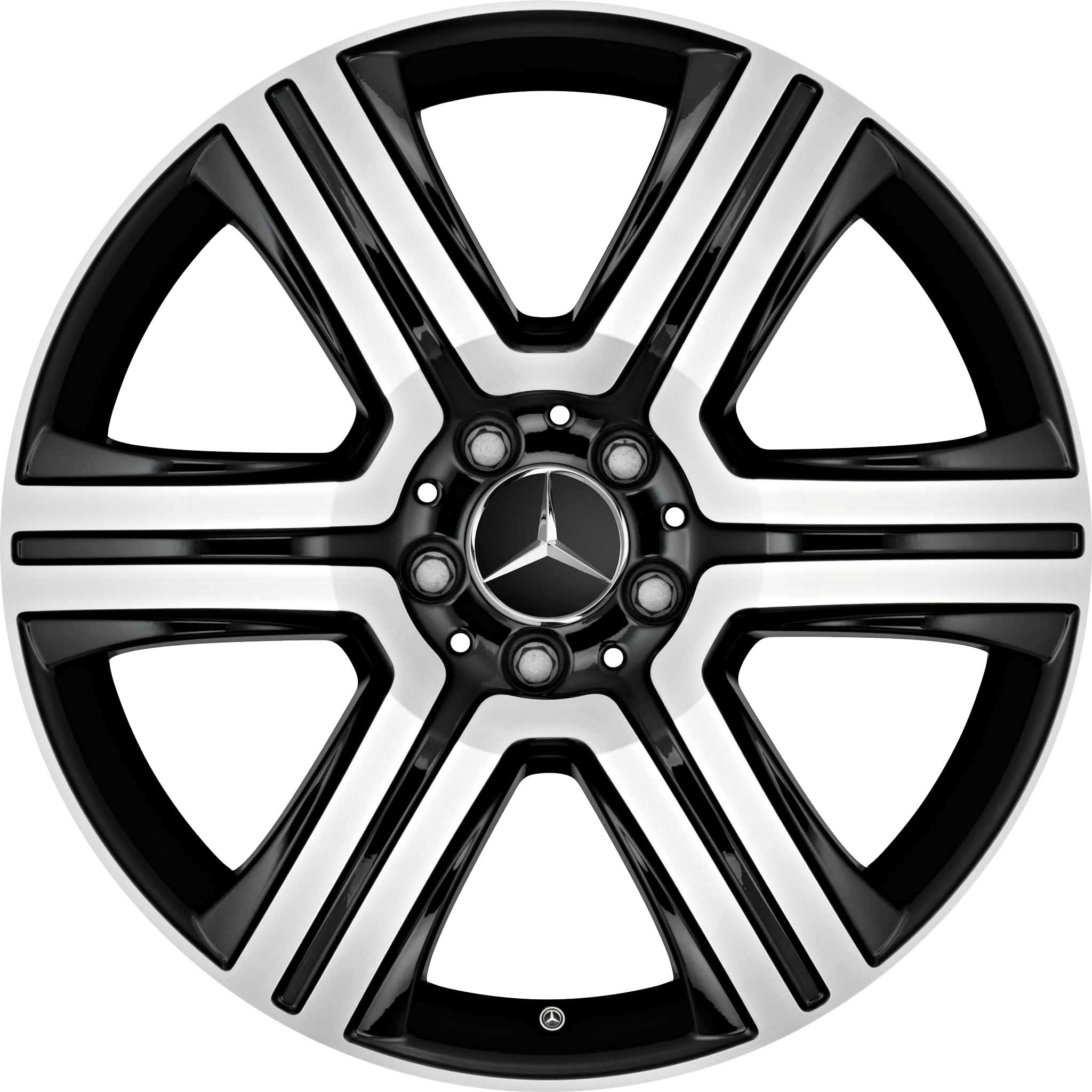 Mercedes 6 Spoke [253-19] Gloss Black with High Sheen Alloy Wheel Product Image #1