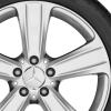 Mercedes 5 Spoke [253-18] Vanadium Silver Wheel Img 2