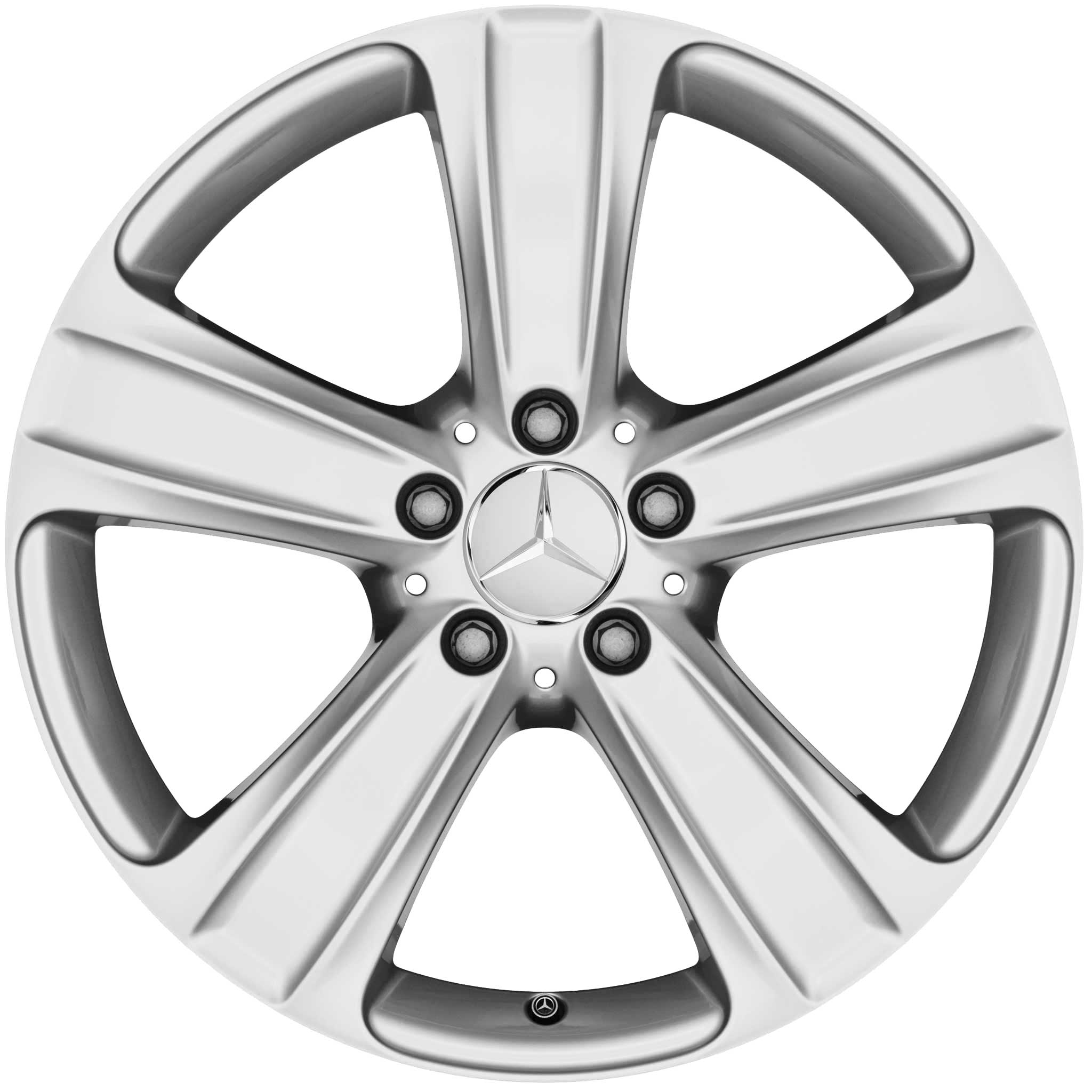 Mercedes 5 Spoke [253-18] Vanadium Silver Alloy Wheel Product Image #1