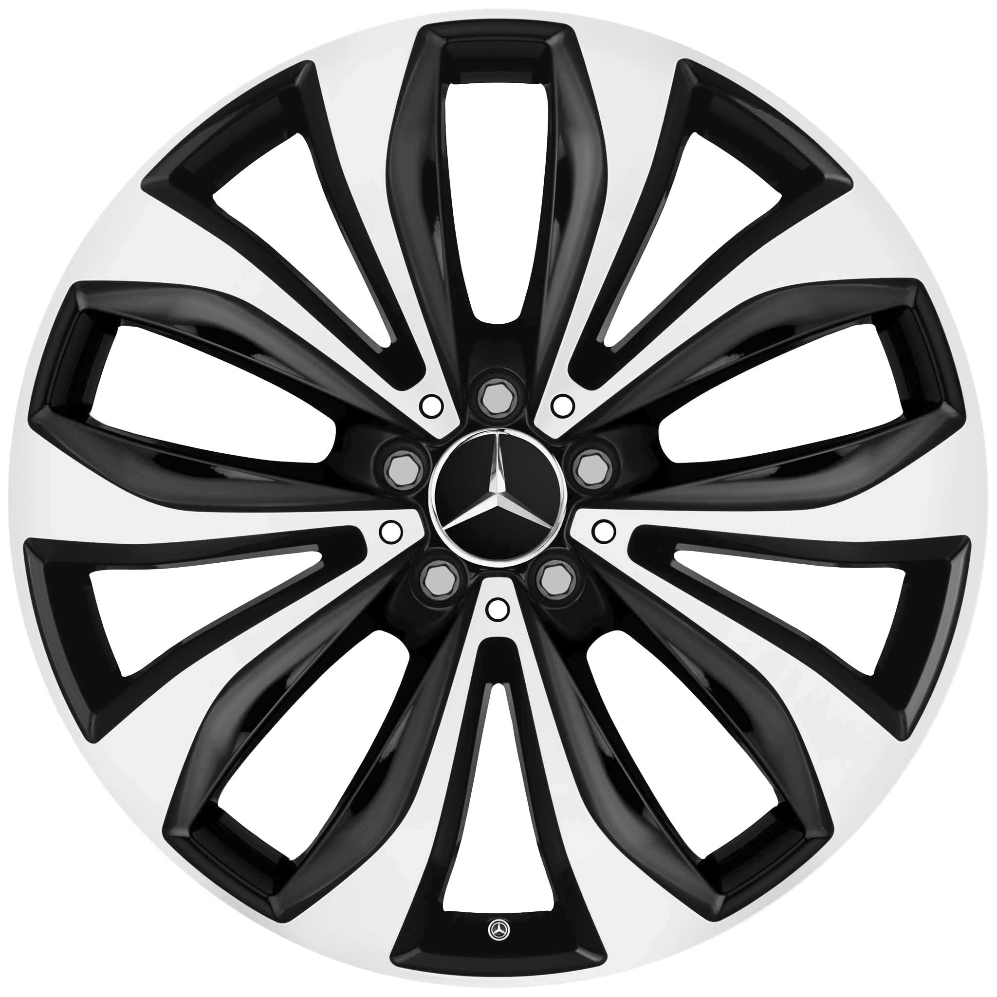 Mercedes 5 Twin Spoke [253-20] Gloss Black with High Sheen Alloy Wheel Product Image #1