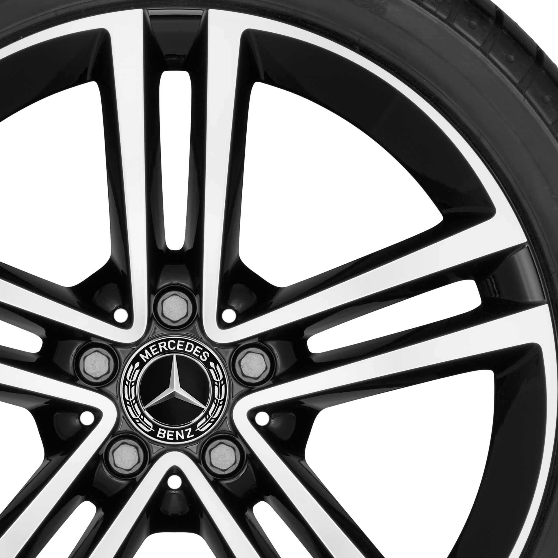 Mercedes 5 Twin Spoke [253-19] Gloss Black with High Sheen Alloy Wheel Product Image #2
