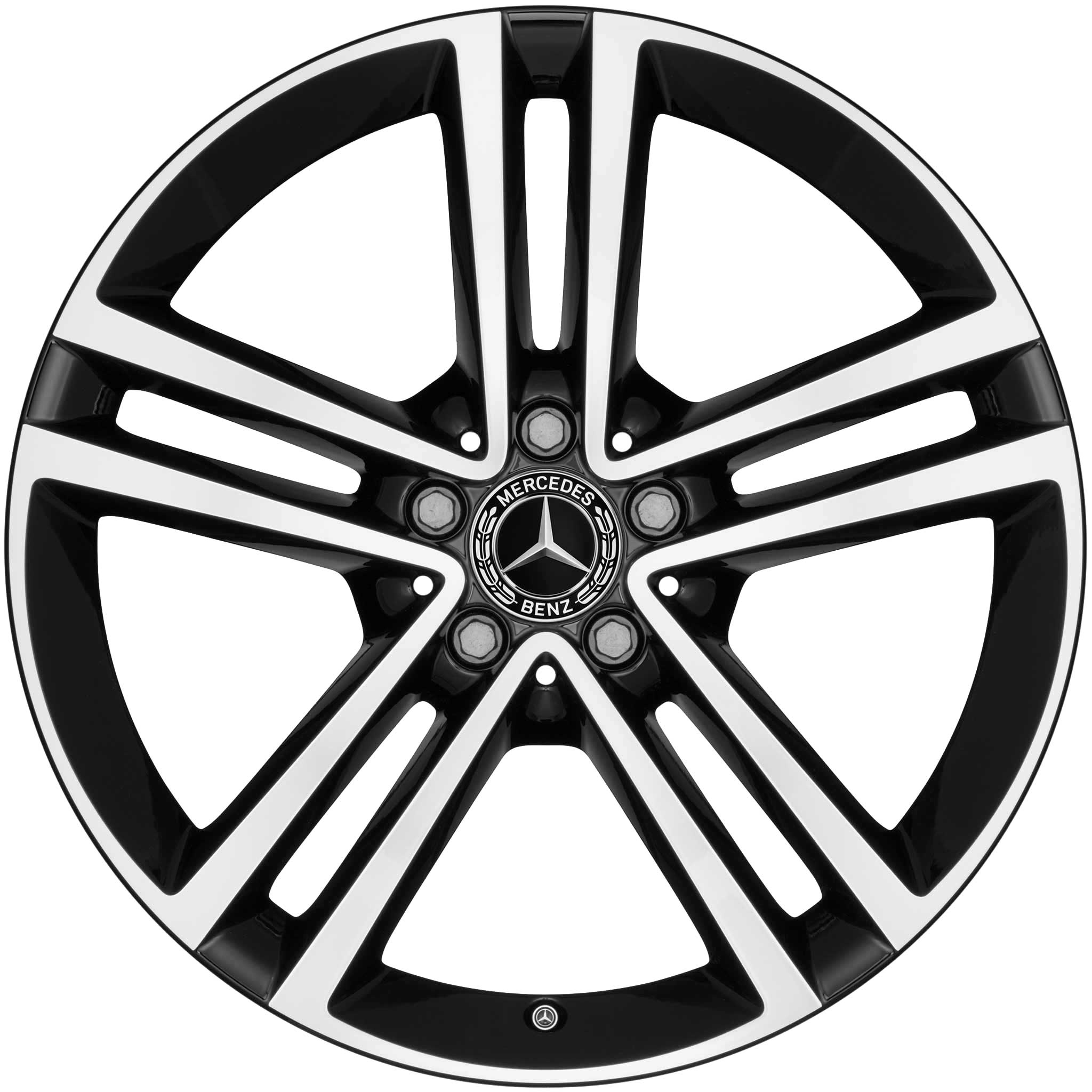 Mercedes 5 Twin Spoke [253-19] Gloss Black with High Sheen Alloy Wheel Product Image #1