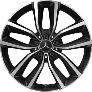 19" Mercedes 5 Double Spoke [253-19] Gloss Back with High Sheen alloy wheel