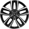 Mercedes 5 Double Spoke [253-19] Gloss Back with High Sheen Wheel Img 1
