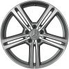 Mercedes 5 Double Spoke [253-18] Matt Himalaya Grey with High Sheen Wheel Img 1