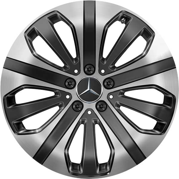 Mercedes 5 Triple Spoke [253-18] Gloss Back with High Sheen Alloy Wheel Product Image #1