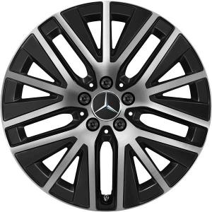 19" Mercedes 5 Triple Spoke [253-19] Gloss Back with High Sheen alloy wheel