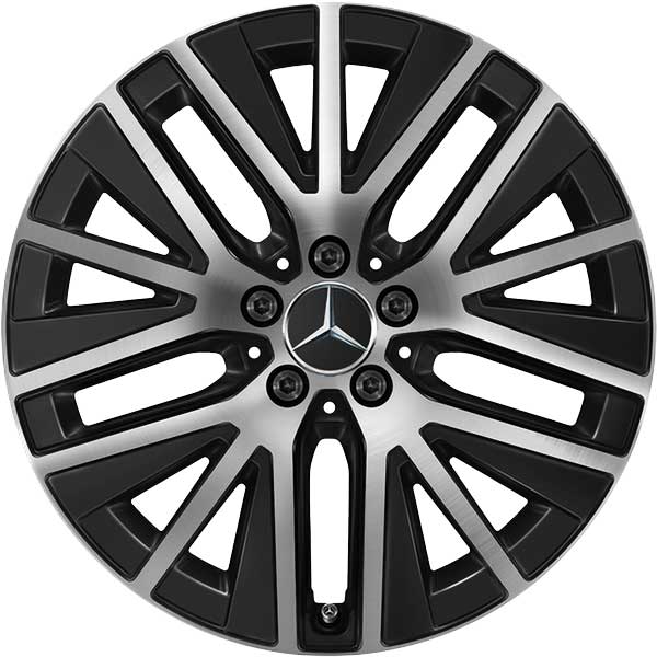 Mercedes 5 Triple Spoke [253-19] Gloss Back with High Sheen Alloy Wheel Product Image #1