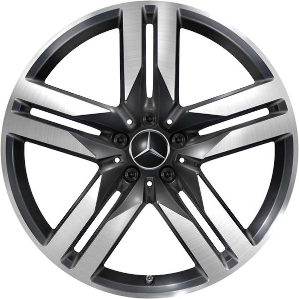 Mercedes 5 Twin Spoke [253-20] Gloss Back with High Sheen Alloy Wheel Product Image #1