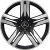 Mercedes 5 Twin Spoke [253-20] Matt Black with High Sheen Wheel Img 1