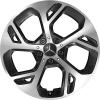 Mercedes 5 Spoke [254-18] Gloss Back with High Sheen Wheel Img 1