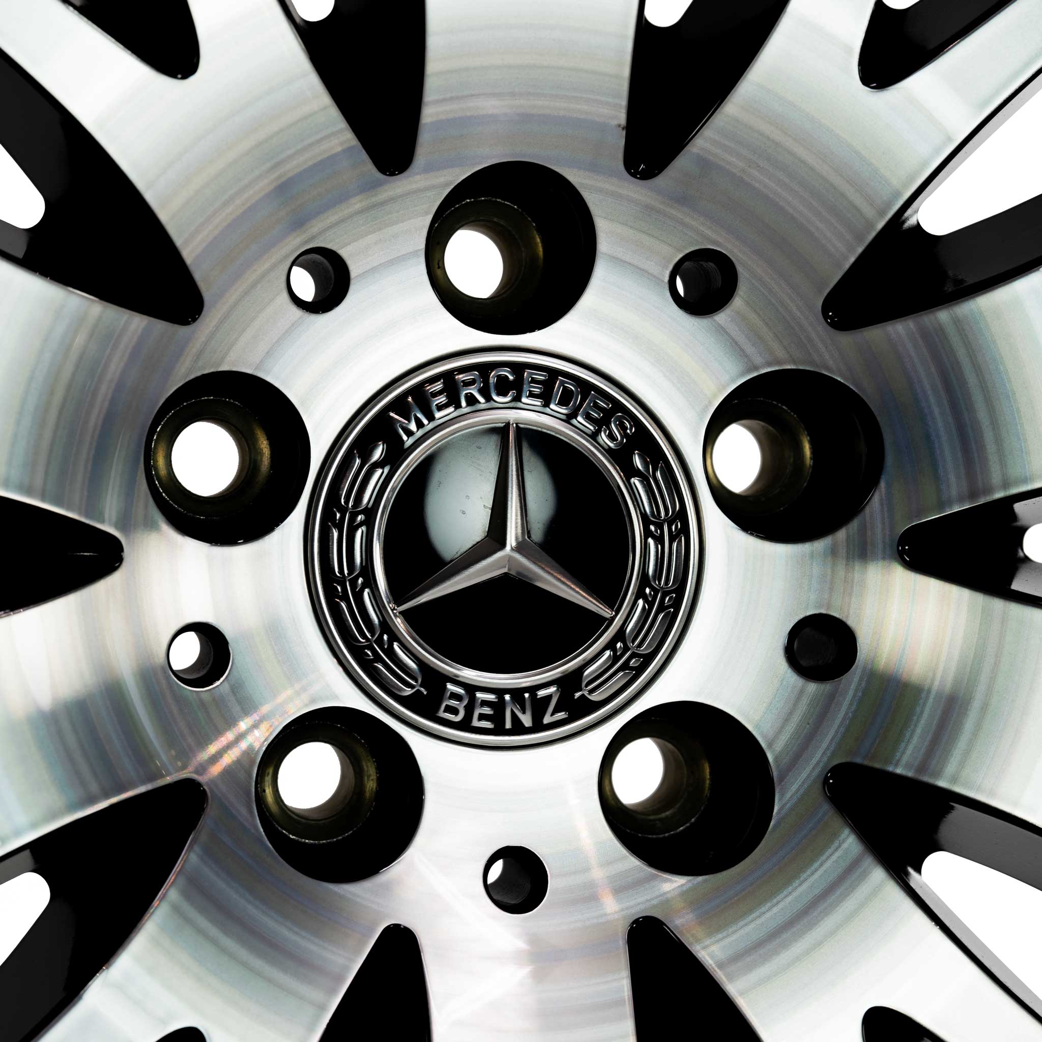 Mercedes 10 Double Spoke [254-20] Gloss Back with High Sheen Alloy Wheel Product Image #4