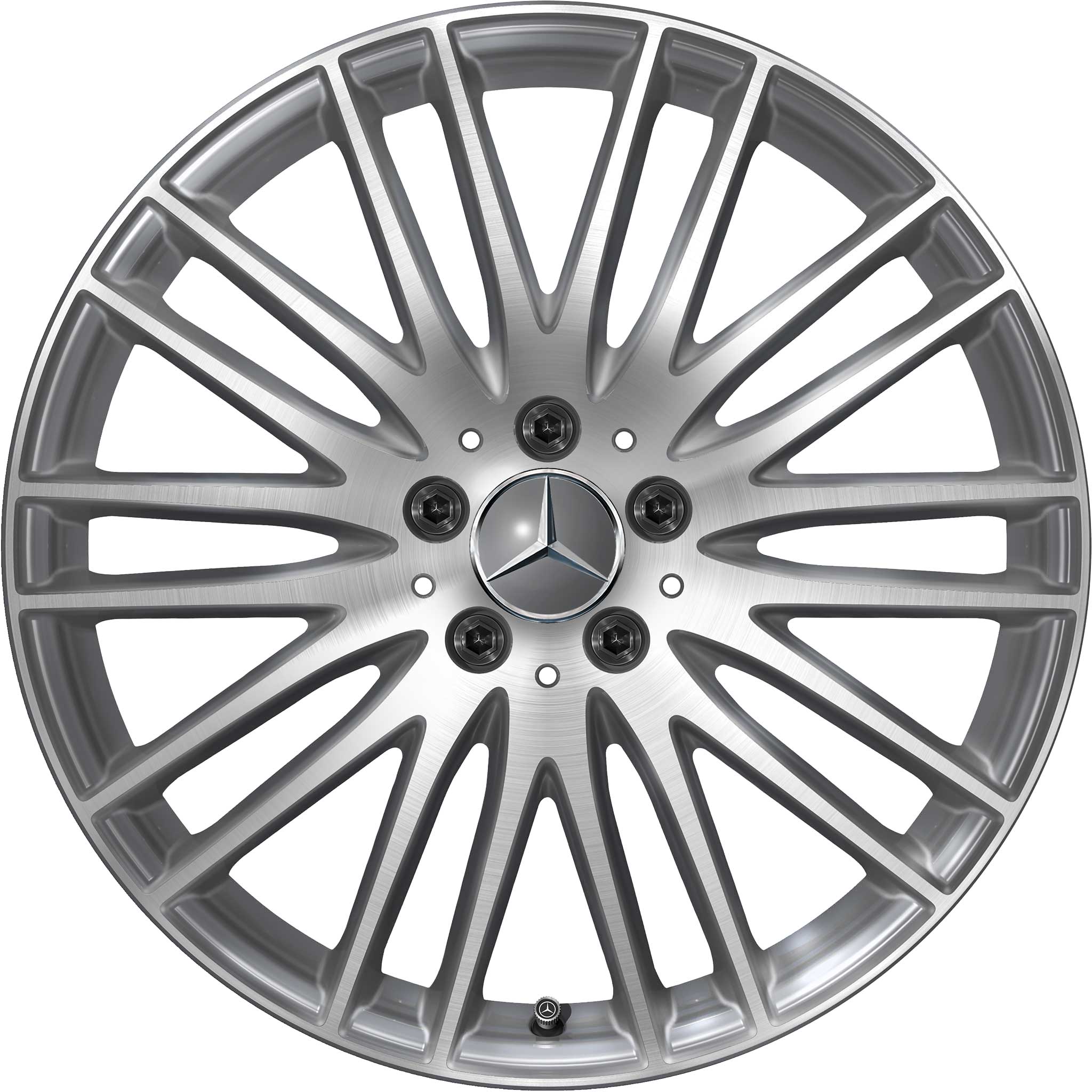 Mercedes 10 Double Spoke [254-19] Tremolite Metallic with High Sheen Alloy Wheel Product Image #1