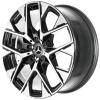 Mercedes 5 Double Spoke [254-19] Gloss Back with High Sheen Wheel Img 2