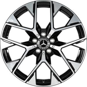 19" Mercedes 5 Double Spoke [254-19] Gloss Back with High Sheen alloy wheel