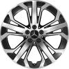 Mercedes 5 Triple Spoke [254-19] Gloss Back with High Sheen Wheel Img 1