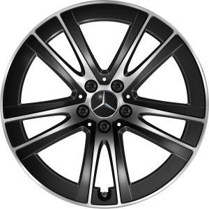 Mercedes 5 Double Spoke [254-19] Gloss Back with High Sheen Alloy Wheel for Mercedes GLC-Class X254 - Sizes 19in