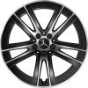 Mercedes 5 Double Spoke [254-19] Gloss Back with High Sheen Wheel Img 1