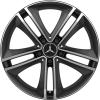 Mercedes 5 Twin Spoke [257-18] Matt Black with High Sheen Wheel Img 1
