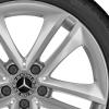 Mercedes 5 Twin Spoke [257-18] Vanadium Silver Wheel Img 2