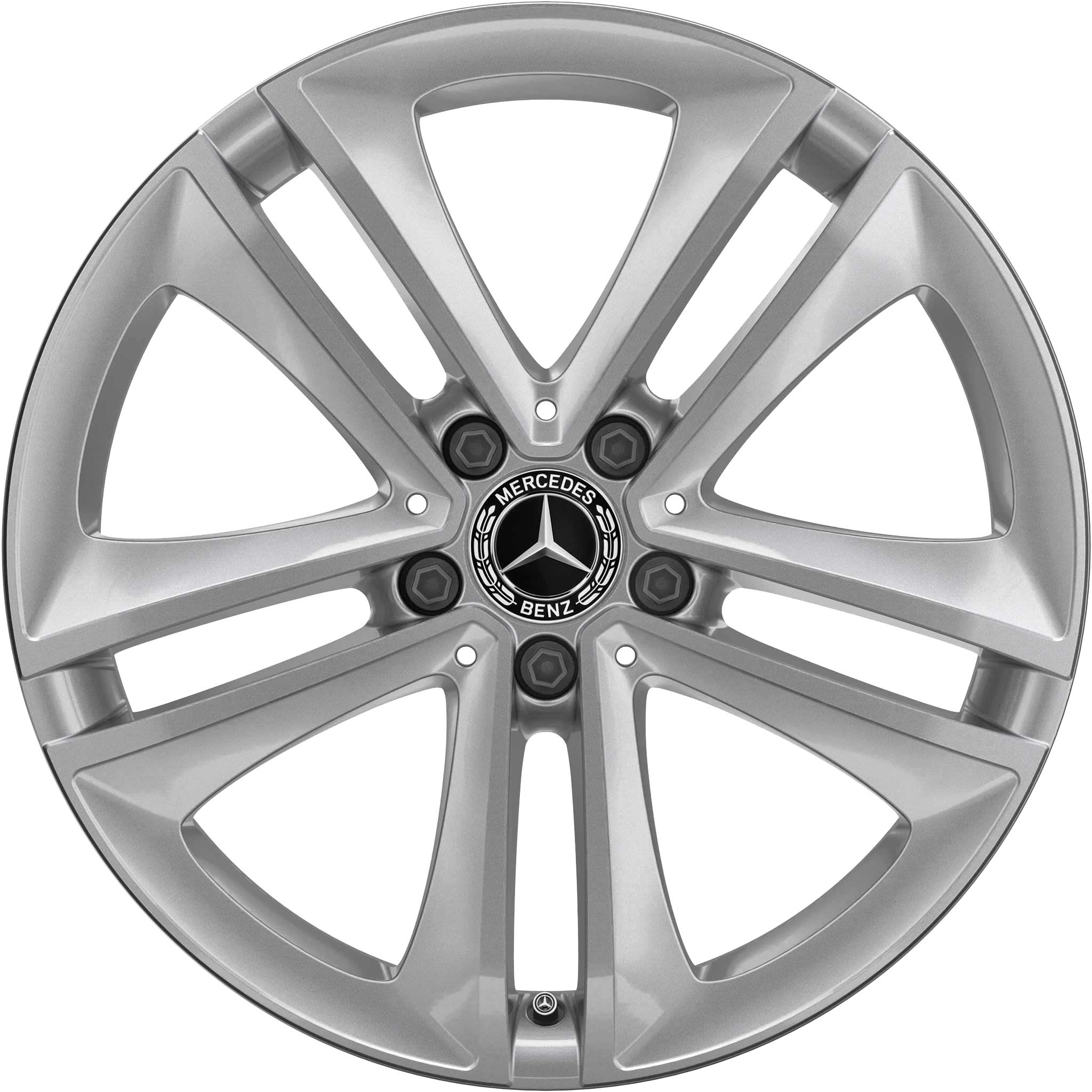 Mercedes 5 Twin Spoke [257-18] Vanadium Silver Alloy Wheel Product Image #1