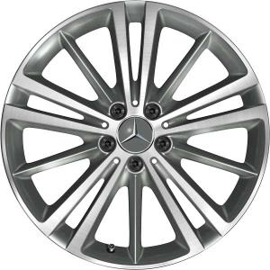 19" Mercedes 5 Twin Spoke [257-19] Himalaya Grey with High Sheen alloy wheel