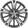 Mercedes 5 Twin Spoke [257-19] Matt Himalaya Grey with High Sheen Wheel Img 1