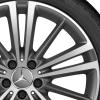 Mercedes 5 Twin Spoke [257-19] Matt Himalaya Grey with High Sheen Wheel Img 2
