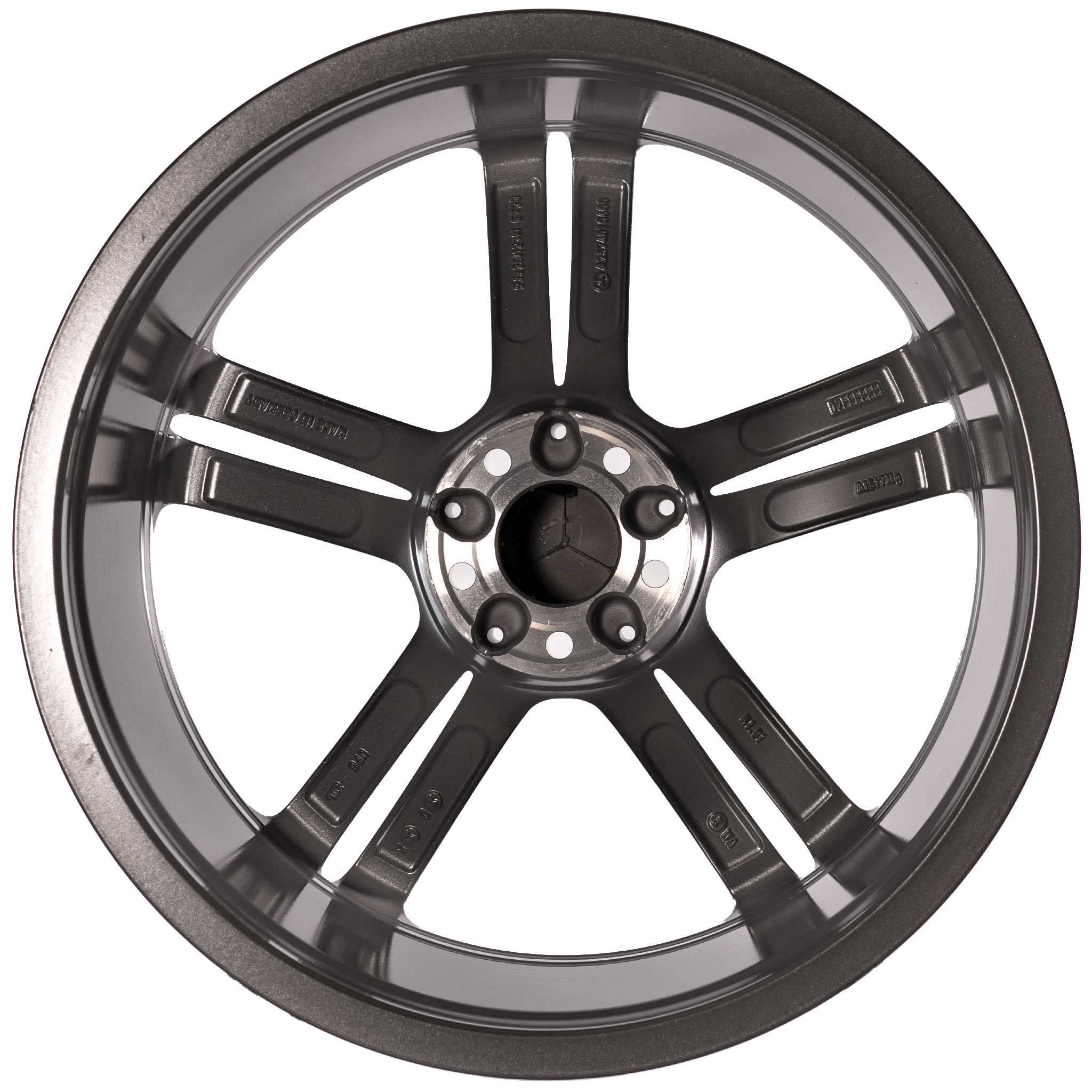Mercedes 5 Twin Spoke [257-20] Himalaya Grey with High Sheen Alloy Wheel Product Image #3