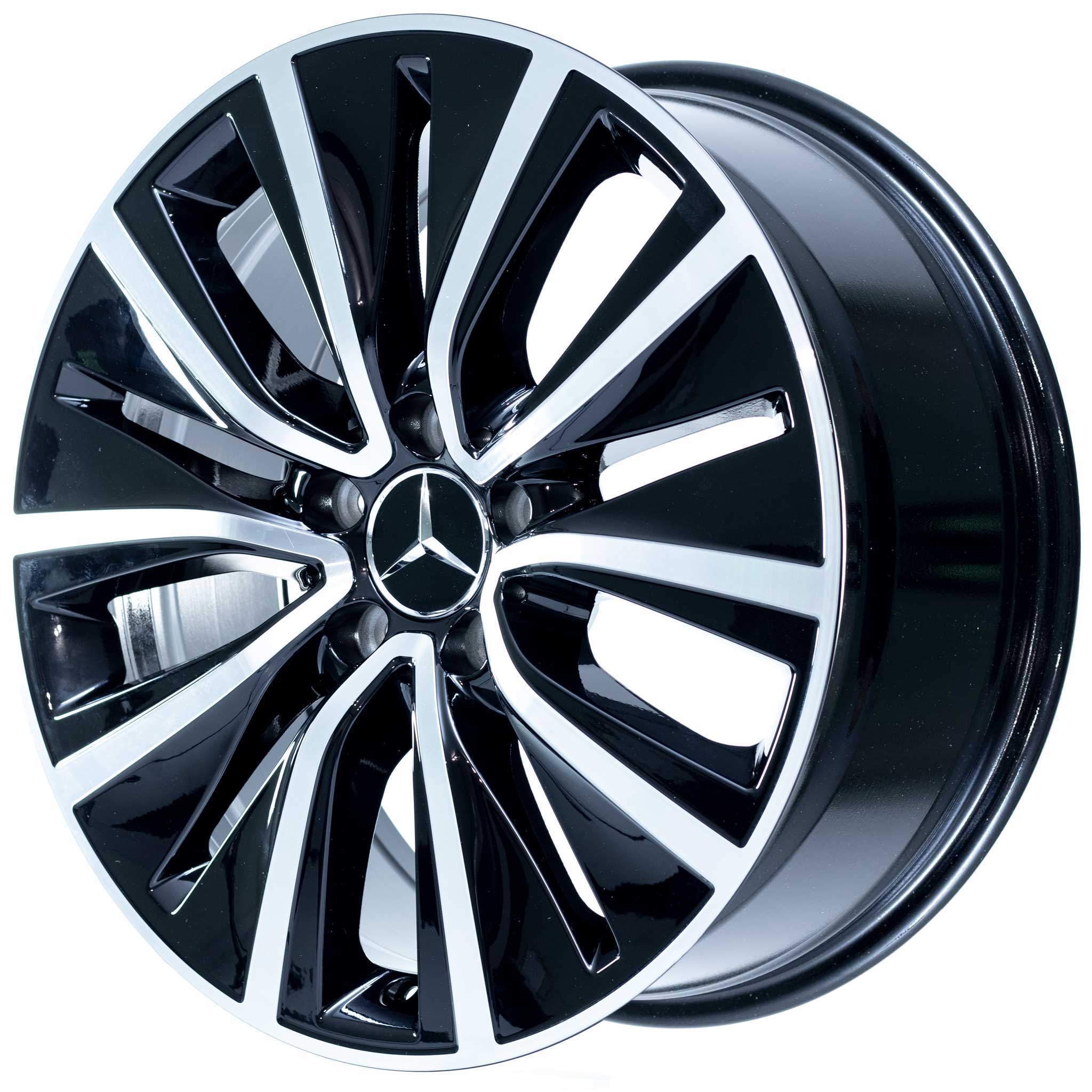 Mercedes 10 Hole [257-18] Gloss Black with High Sheen Alloy Wheel Product Image #2