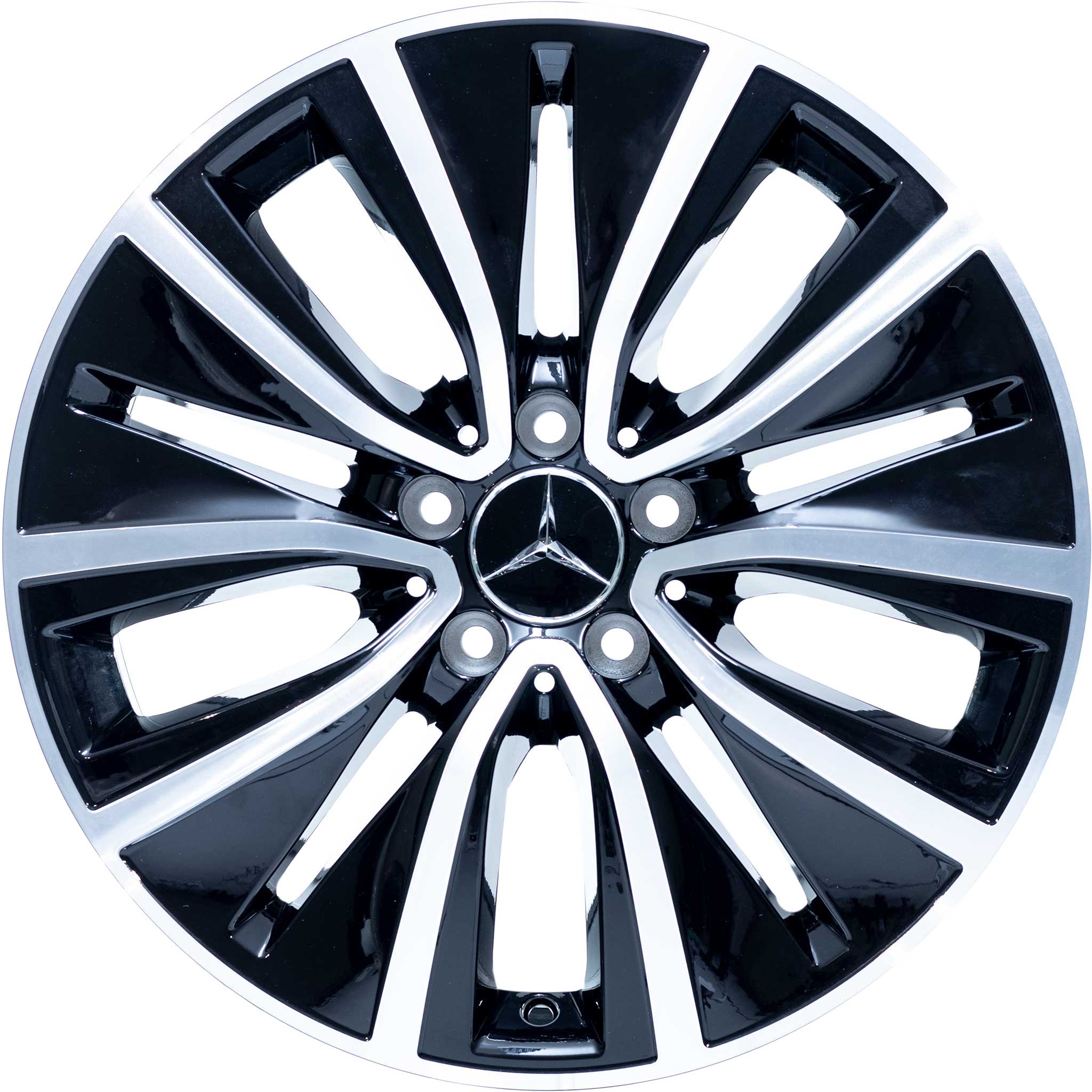 Mercedes 10 Hole [257-18] Gloss Black with High Sheen Alloy Wheel Product Image #1