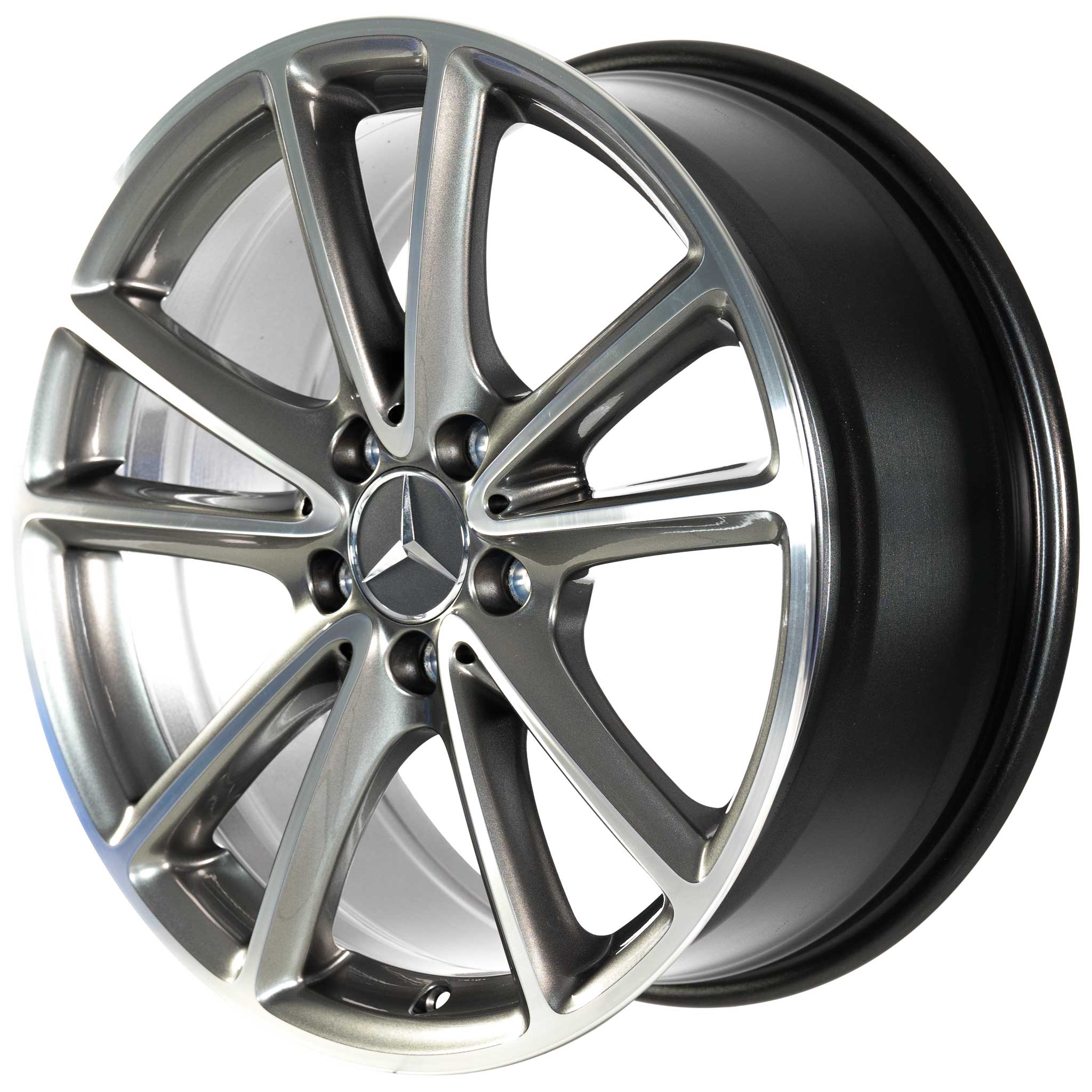 Mercedes 5 Twin Spoke [257-18] Tremolite Metallic with High Sheen Alloy Wheel Product Image #2