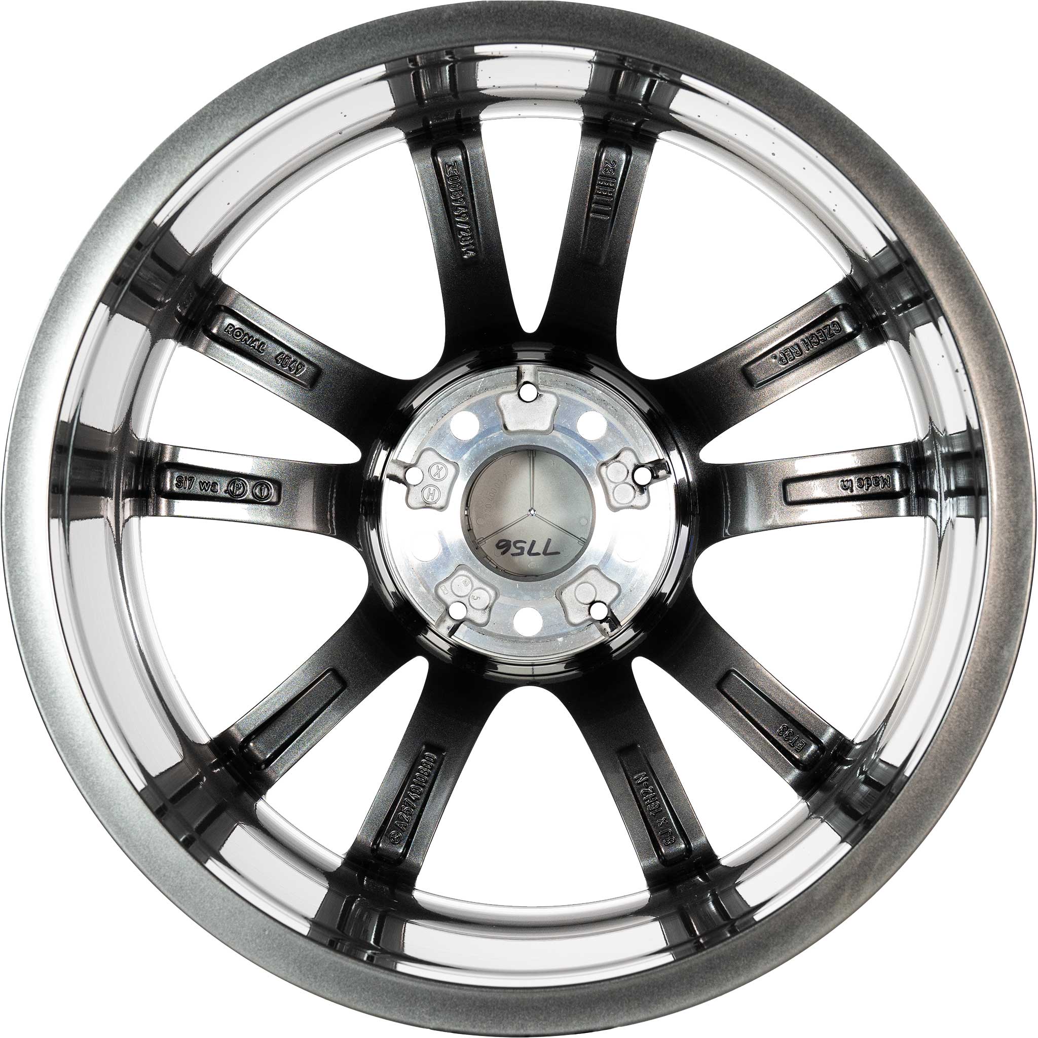 Mercedes 5 Twin Spoke [257-18] Tremolite Metallic with High Sheen Alloy Wheel Product Image #3