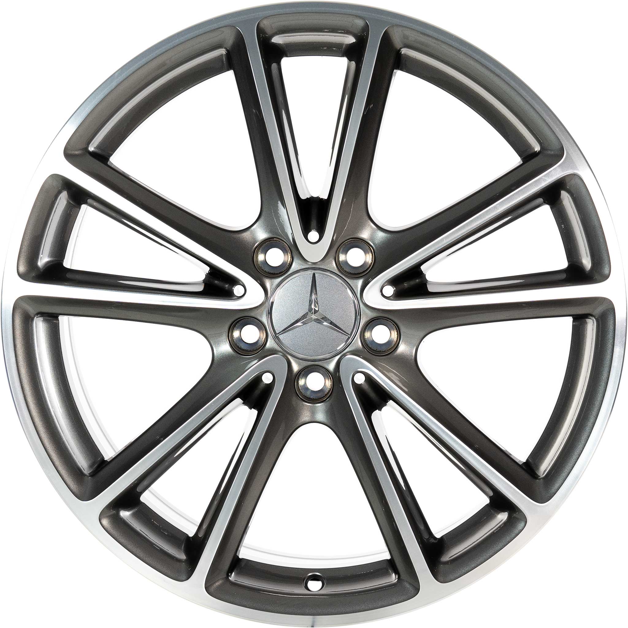 Mercedes 5 Twin Spoke [257-18] Tremolite Metallic with High Sheen Alloy Wheel Product Image #1