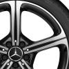 Mercedes 5 Spoke [257-19] Gloss Black with High Sheen Wheel Img 2