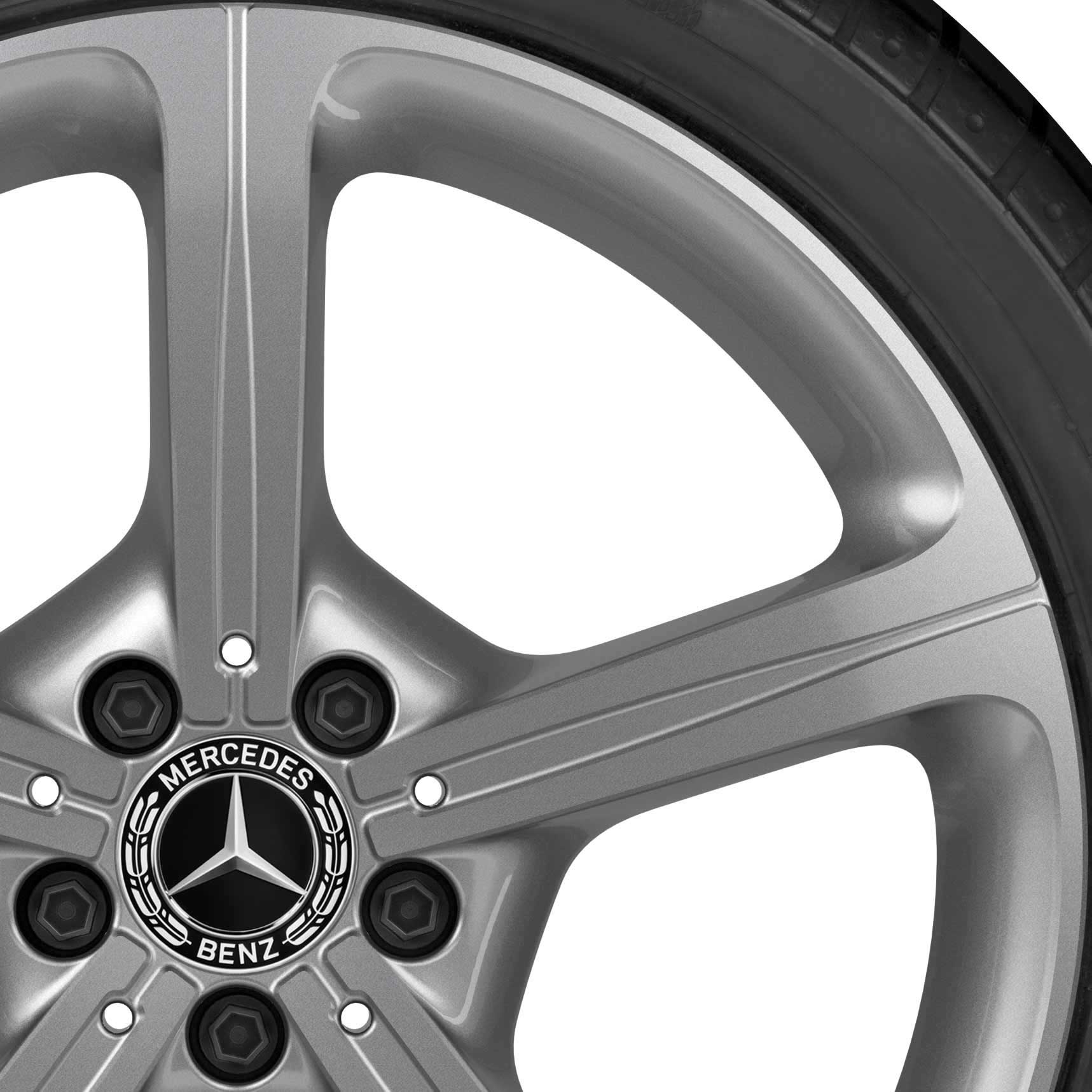 Mercedes 5 Spoke [257-19] Vanadium Silver Alloy Wheel Product Image #2