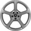 Mercedes 5 Spoke [257-19] Vanadium Silver Wheel Img 1