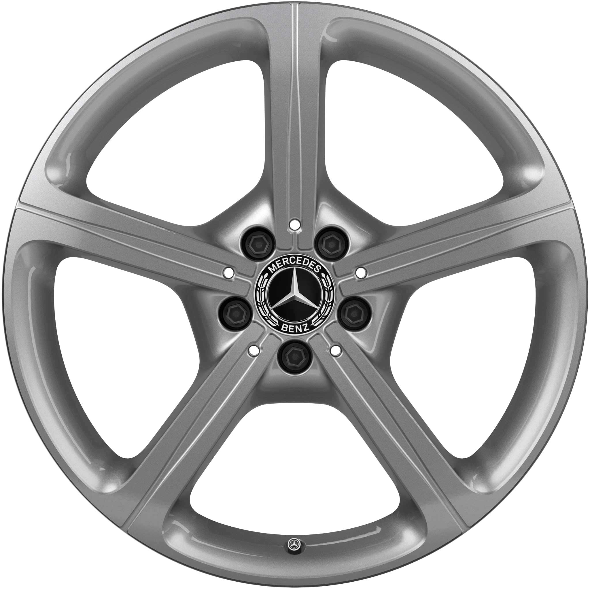 Mercedes 5 Spoke [257-19] Vanadium Silver Alloy Wheel Product Image #1