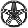 Mercedes 5 Twin Spoke [257-19] Gloss Black with High Sheen Wheel Img 1