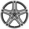Mercedes 5 Twin Spoke [257-19] Tremolite Metallic with High Sheen Wheel Img 1