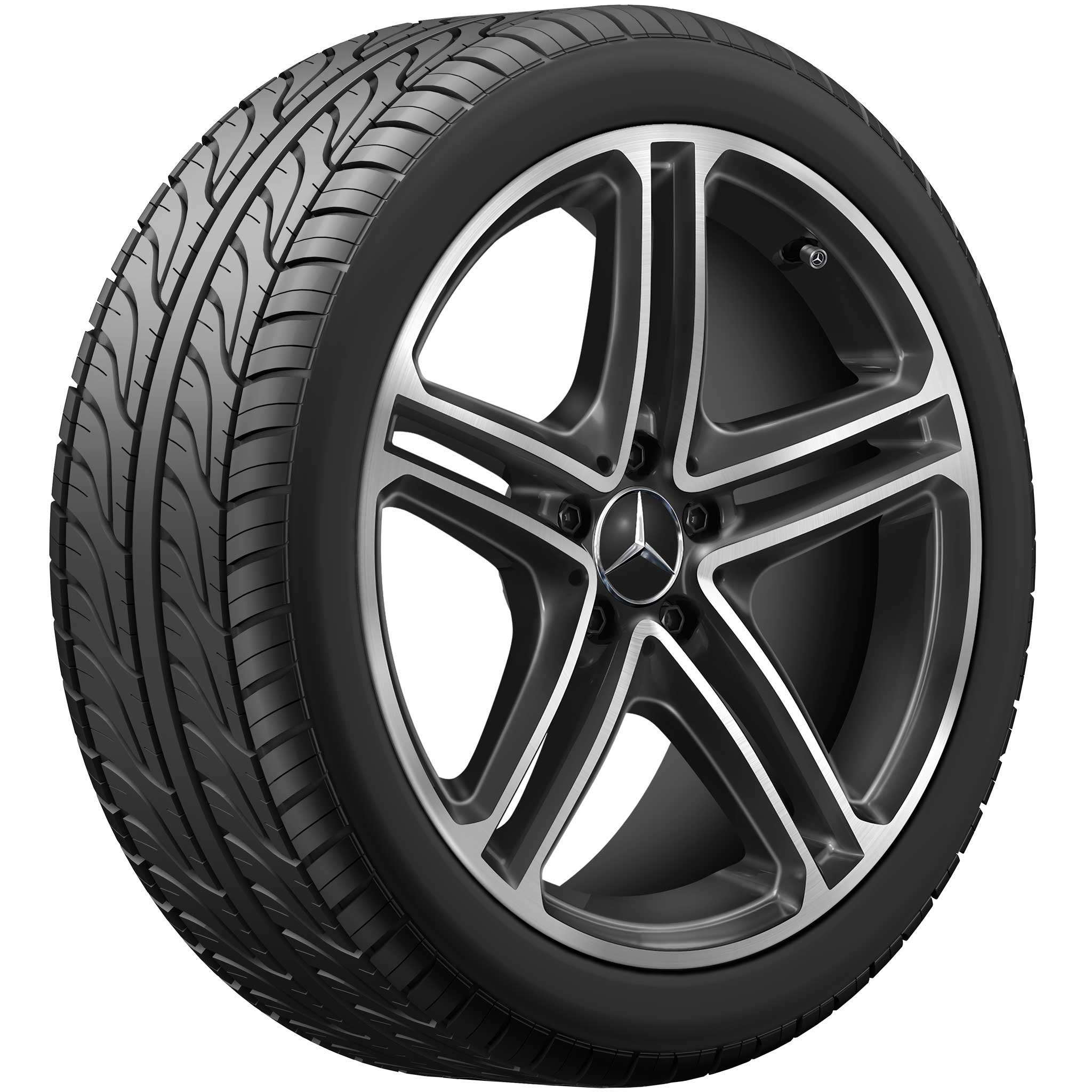 Mercedes 5 Twin Spoke [257-19] Gloss Black with High Sheen Alloy Wheel Product Image #2