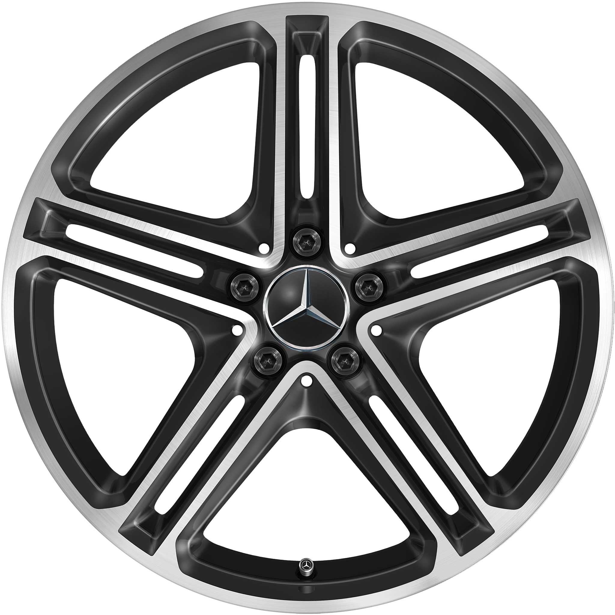 Mercedes 5 Twin Spoke [257-19] Gloss Black with High Sheen Alloy Wheel Product Image #1