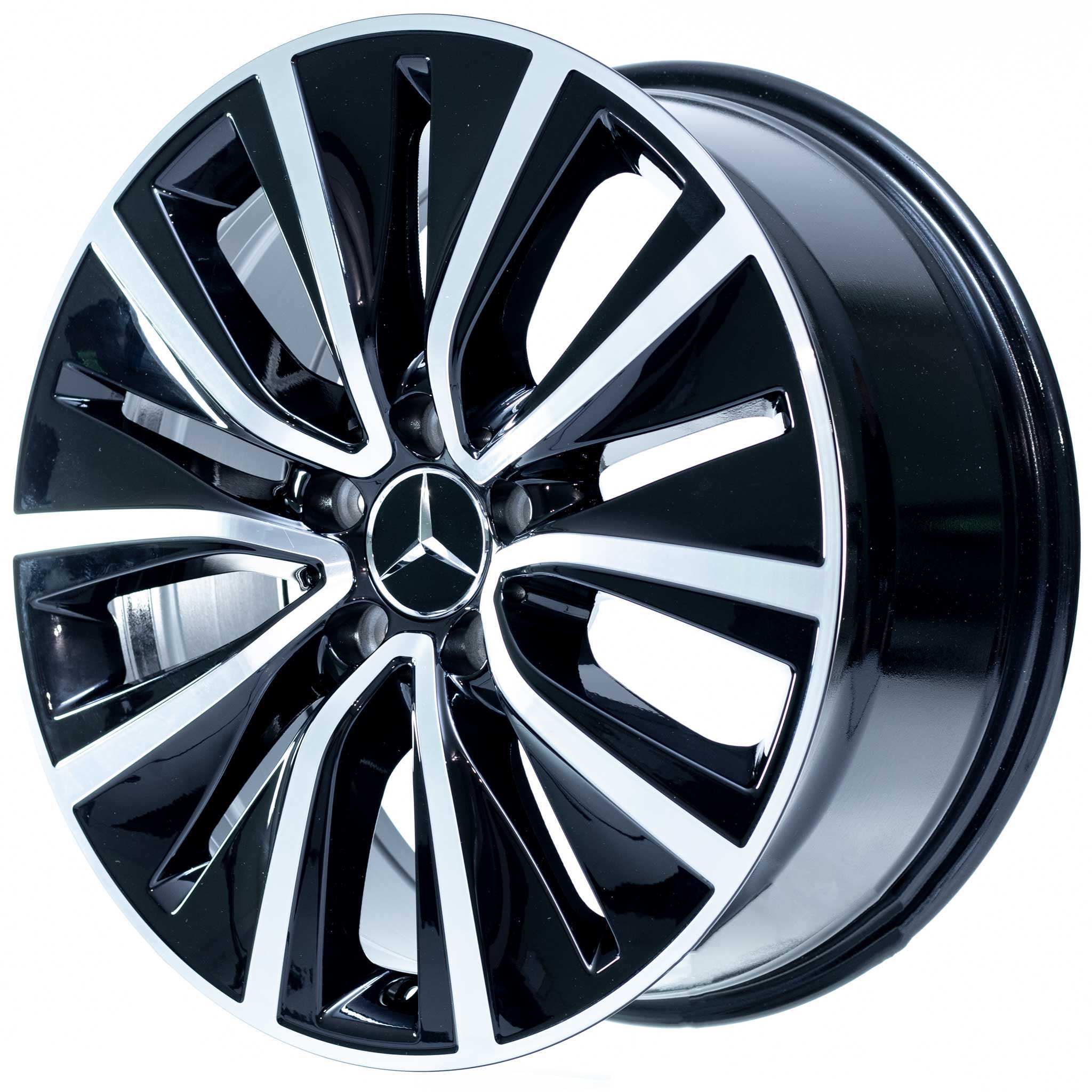 Mercedes 10 Hole [257-18] Gloss Black with High Sheen Alloy Wheel Product Image #2