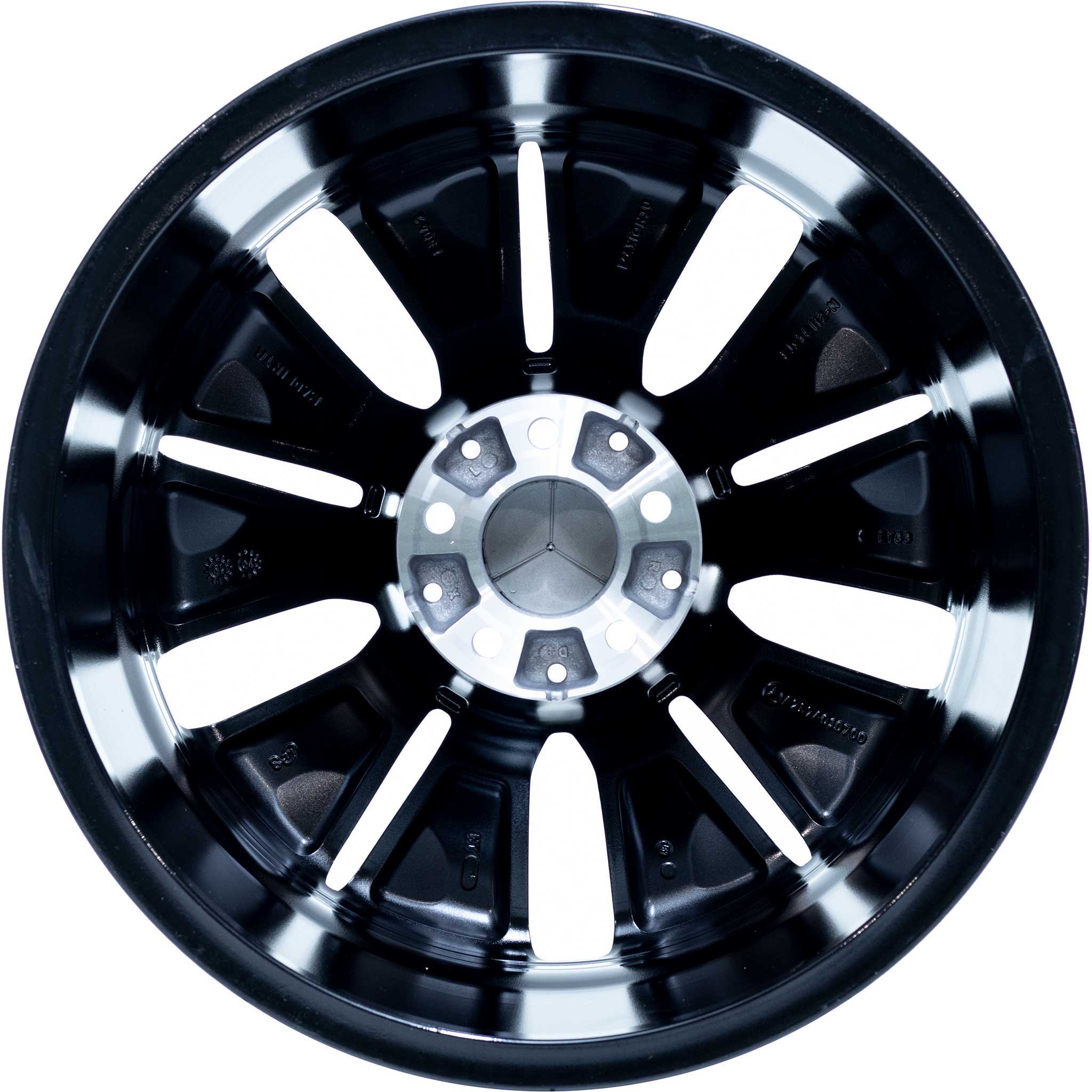 Mercedes 10 Hole [257-18] Gloss Black with High Sheen Alloy Wheel Product Image #3
